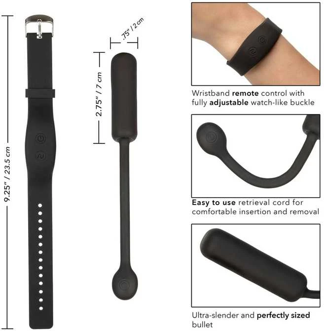 Calexotics Jajko/wibr-Wristband Remote Petite Bullet