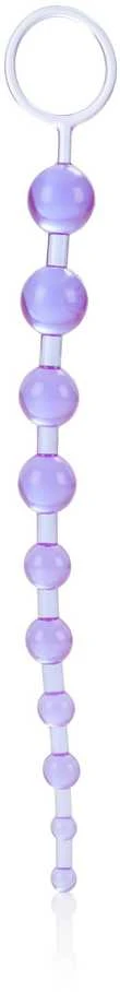Calexotics Dildo guminiai analiniai karoliukai su laikikliu geišos kamuoliukais