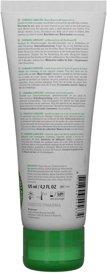 „Cobeco“ kanapių drėkinamasis gelis-lubrikantas 125 ml