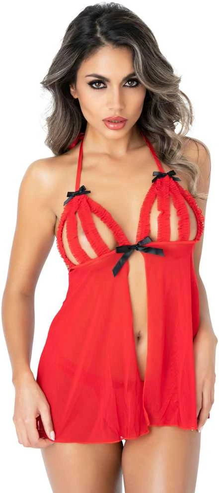 Daring Intimates Žvilgtelėjusi „Ruffle Babydoll“.