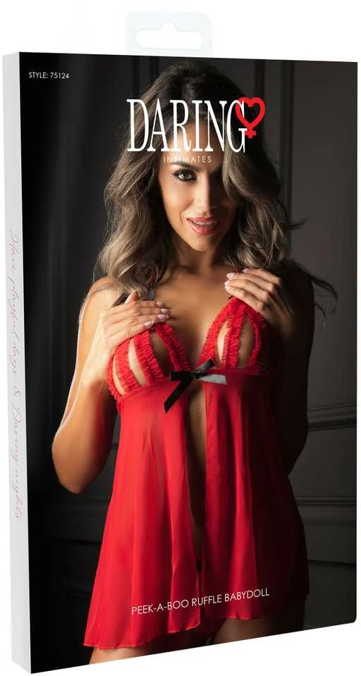 Daring Intimates Žvilgtelėjusi „Ruffle Babydoll“.