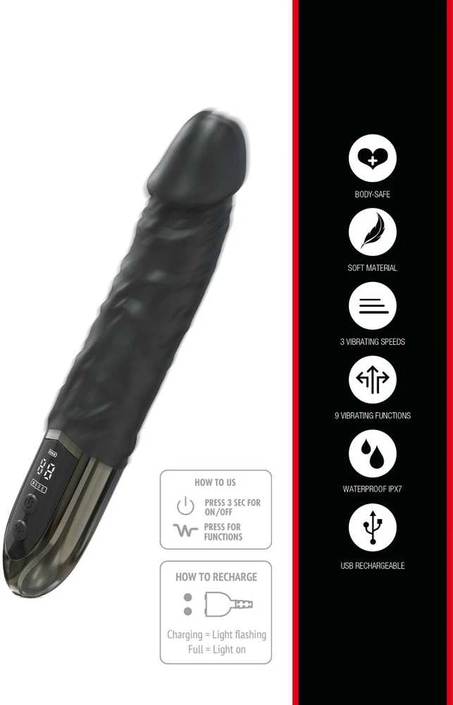 Hidden Desire Anal Power Vibrator Juodas