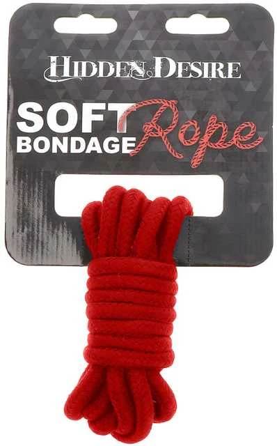 Hidden Desire Apkaustai-BONDAGE LYN 3 METRAS Raudonas
