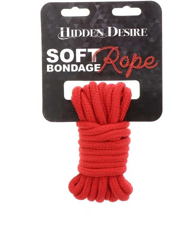 Hidden Desire Apkaustai-BONDAGE LYN 5 METRAS Raudonas