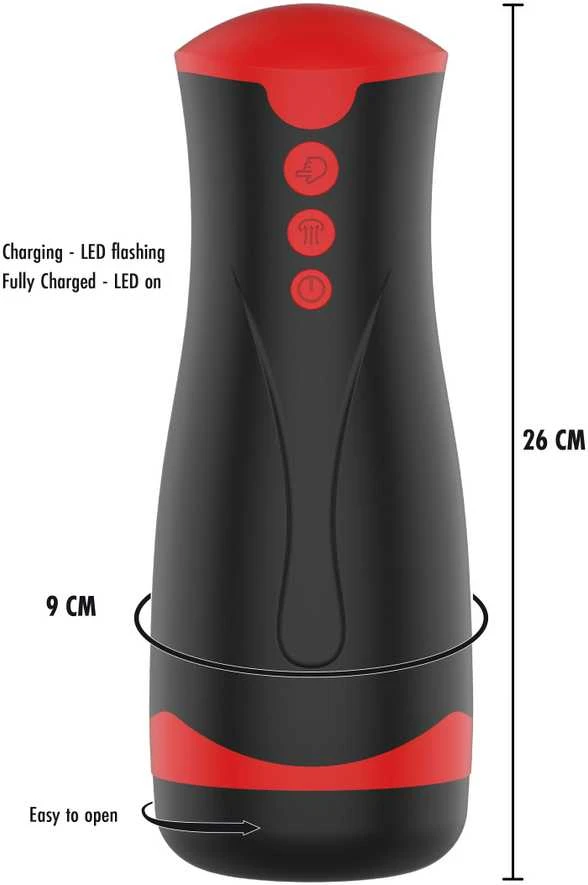 Hidden Desire Masturbator Vibrating&Squeeze Juodas