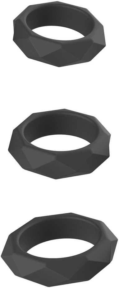 Hidden Desire Heavy C-Ring Set Juodas