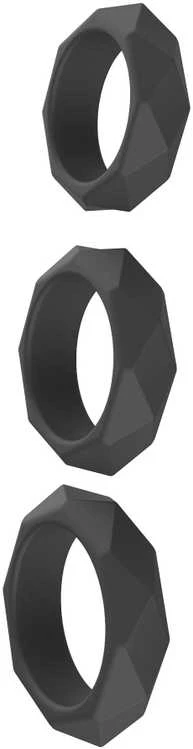 Hidden Desire Heavy C-Ring Set Juodas
