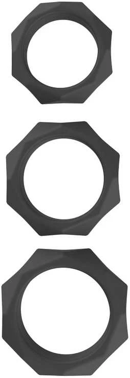 Hidden Desire Heavy C-Ring Set Juodas