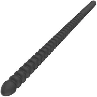 Hidden Desire Ribbed Penis Dilator Set 2 pcs Juodas