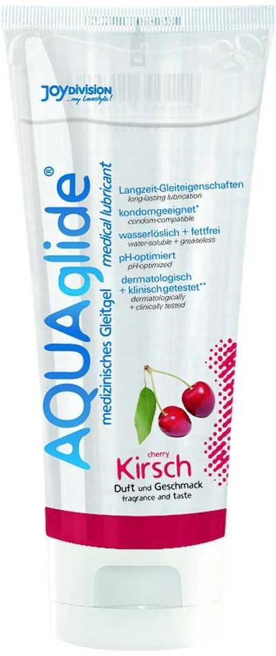 Joydivision Aquaglide Joydivison *AQUAglide „vyšnių“ kvapo, 100 ml tūbelė