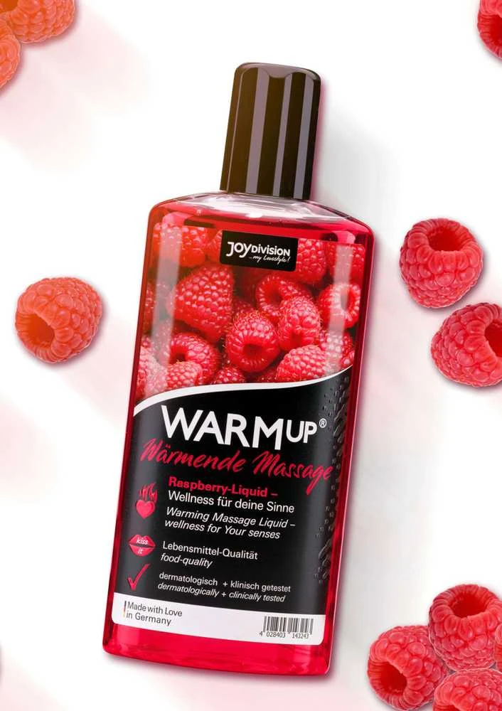 Joydivision Raspberry WARMup aviečių skonio balzamas 150 ml