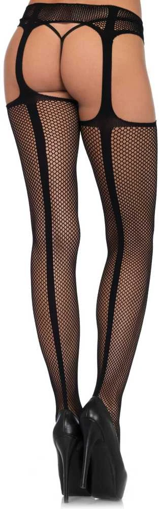 Leg Avenue Suvarstomos užpakalinės siūlės kojinės