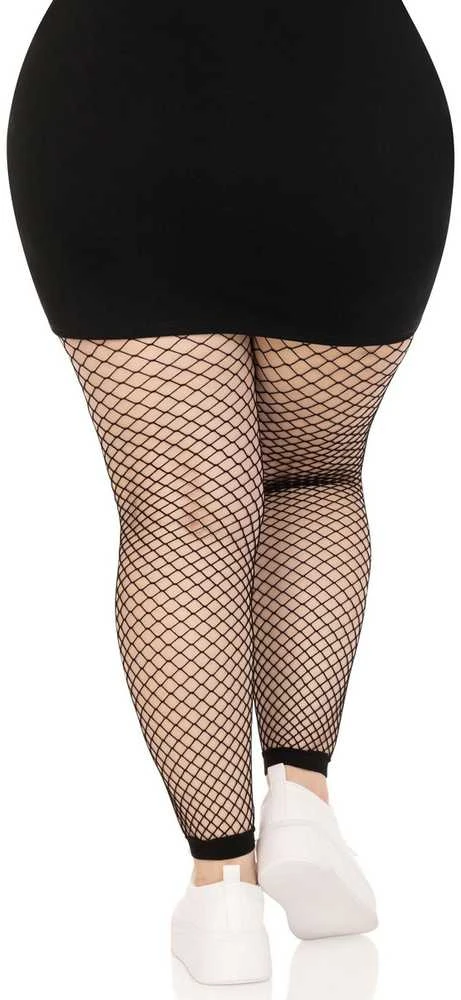 Leg Avenue Europe Leg Avenue Tinklinės pėdkelnės be pėdų + 1X/2X