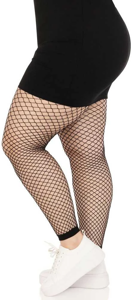 Leg Avenue Europe Leg Avenue Tinklinės pėdkelnės be pėdų + 1X/2X