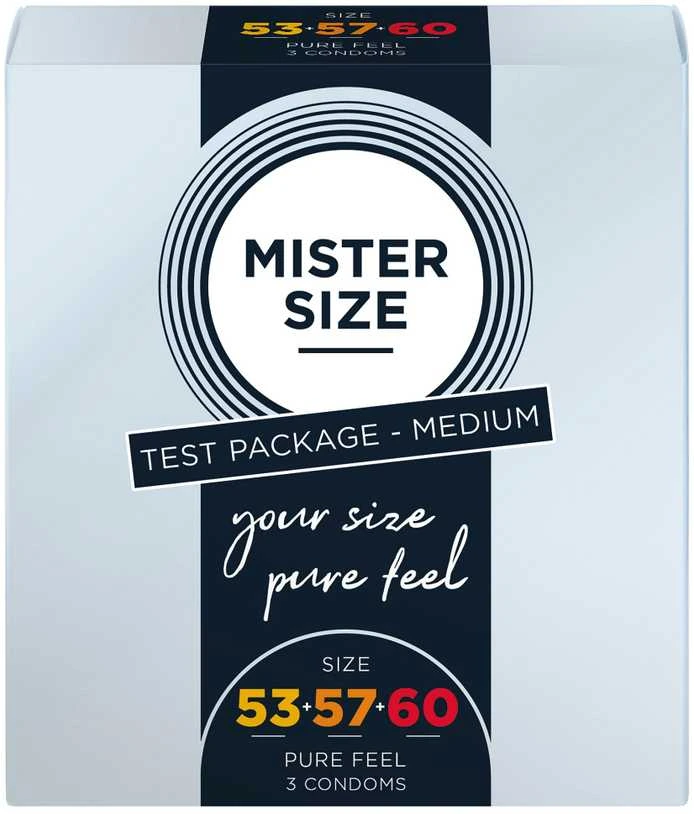 Mister Size Prezervatyvai Prezervatyvai tinka 53mm 57mm 60mm 3vnt..