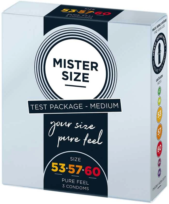 Mister Size Prezervatyvai Prezervatyvai tinka 53mm 57mm 60mm 3vnt..