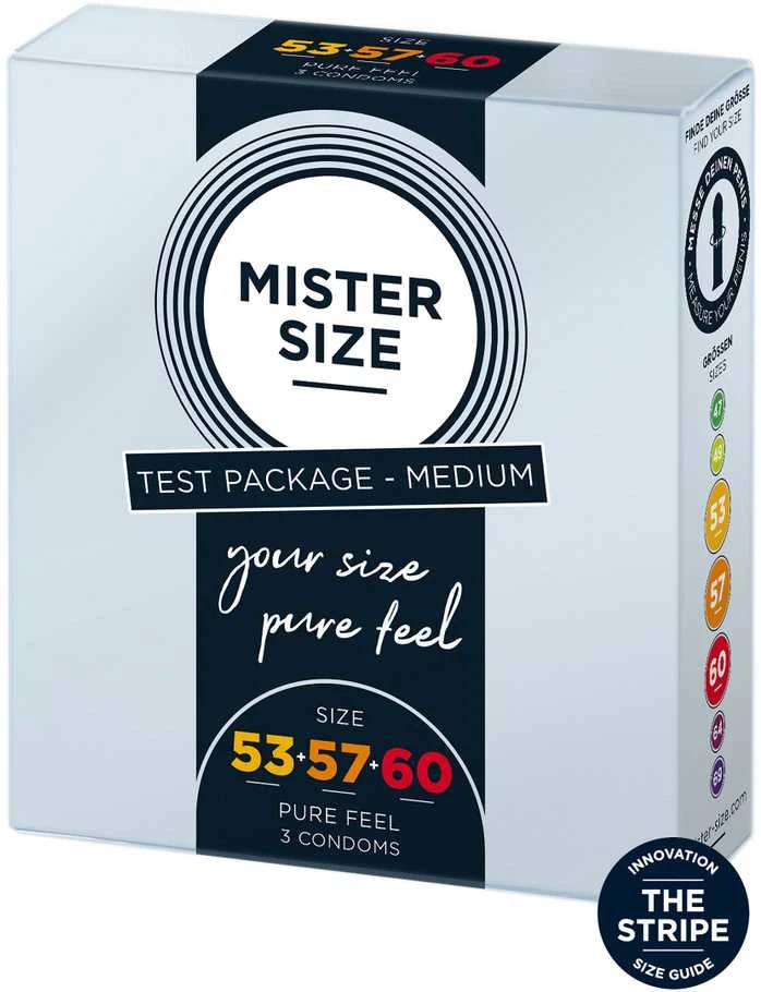 Mister Size Prezervatyvai Prezervatyvai tinka 53mm 57mm 60mm 3vnt..