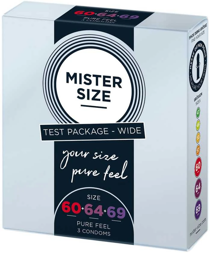 MISTER SIZE Bandomasis paketas Platus 3 vnt. Sklandus