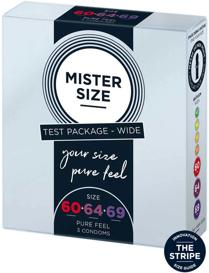 MISTER SIZE Bandomasis paketas Platus 3 vnt. Sklandus