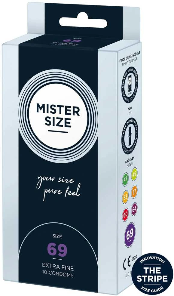 Mister Size PIECES Mister Dydis - 69 mm Prezervatyvai 10 vnt