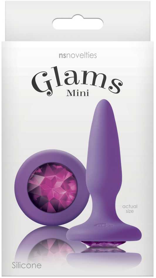 Ns novelties Ns naujovės Plug-GLAMS MINI PURPLE GEM