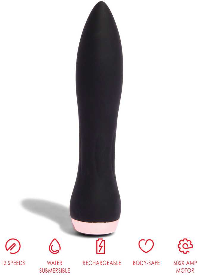 Nu Sensuelle Silicone 60SX AMP Bullet Juodas