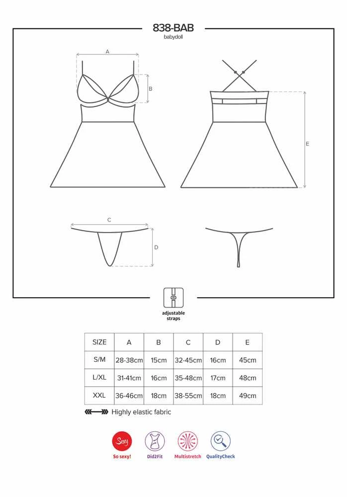 Obsessive OBS Babydoll L/XL