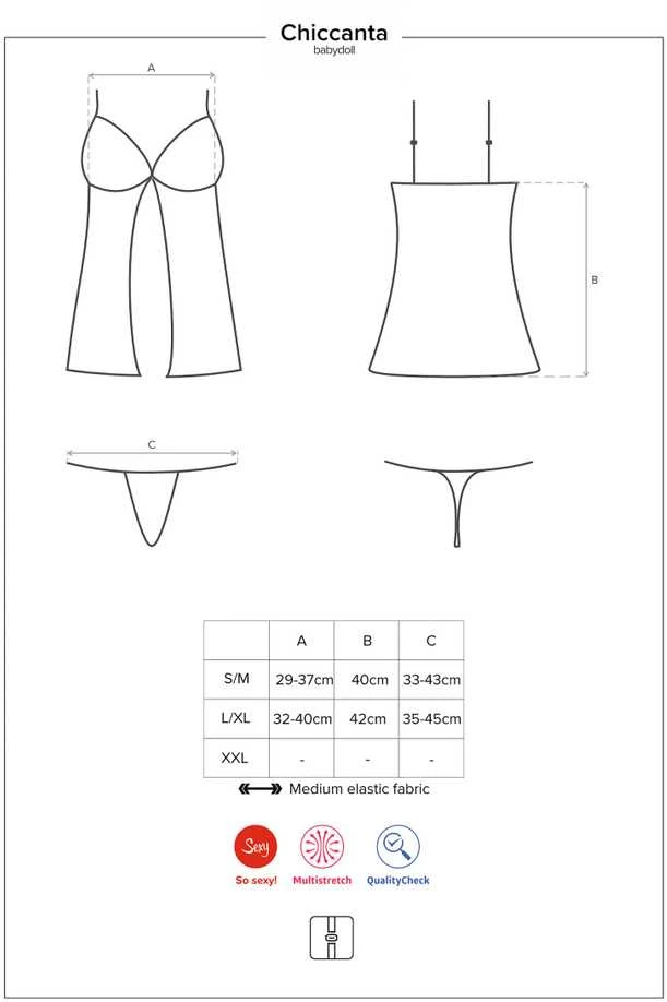 Obsessive OBS Babydoll L/XL