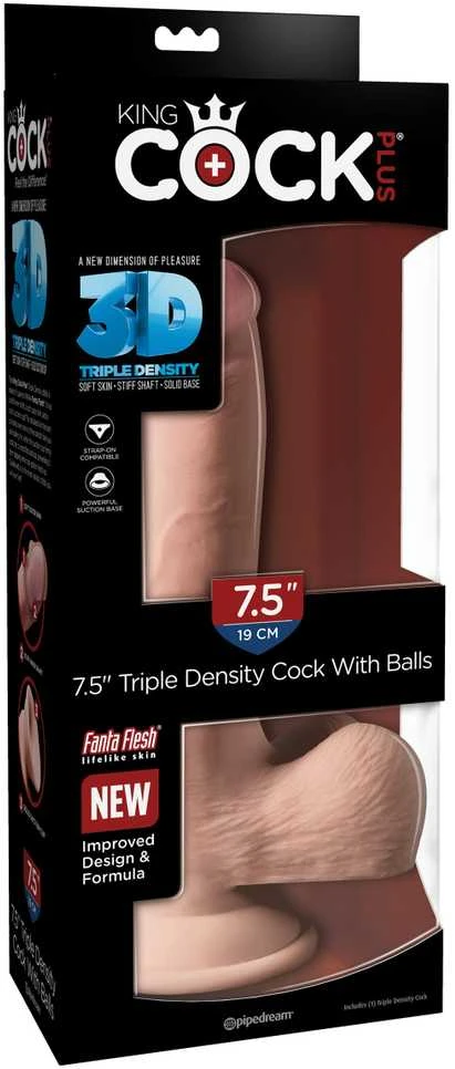 Pipedream KCP 7.5 trigubo tankio penis su