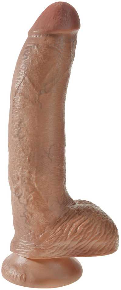 Pipedream King Cock 9 colių rutuliai Tan