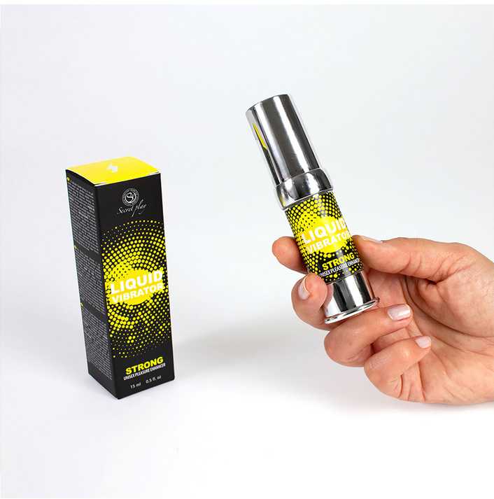 Secret Play Strong Stiprus stimuliuojantis skystas vibratorius 15 ml
