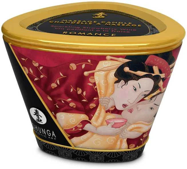 Shunga Masažinė žvakė „Romantika“ 170 ml