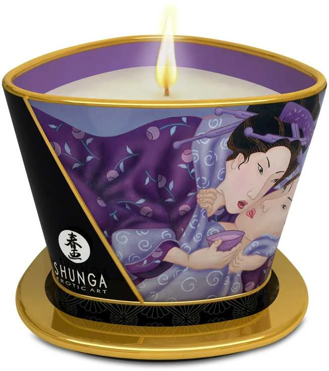 Shunga Masažinė žvakė „Romantika“ 170 ml