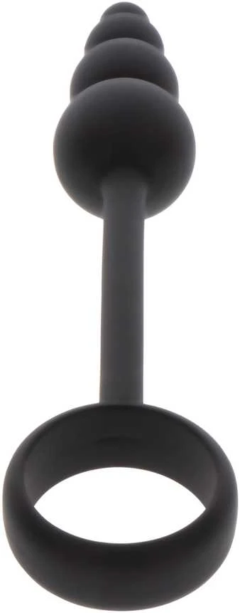 Toyjoy Anal Snake Plug & Penis Ring Juodas