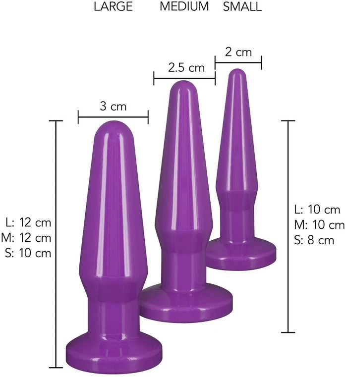 TOYJOY Rinkinys užpakalinių kamščių siurbtukų kamščiai