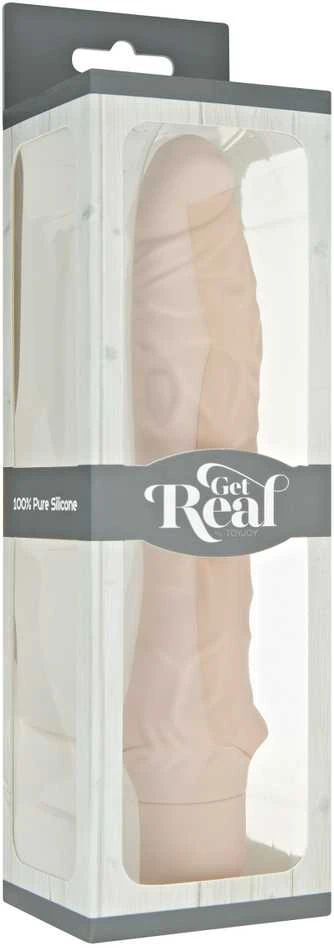 Get Real TOYJOY Varpos formos vibratorius natūralus 7 režimai 20 cm