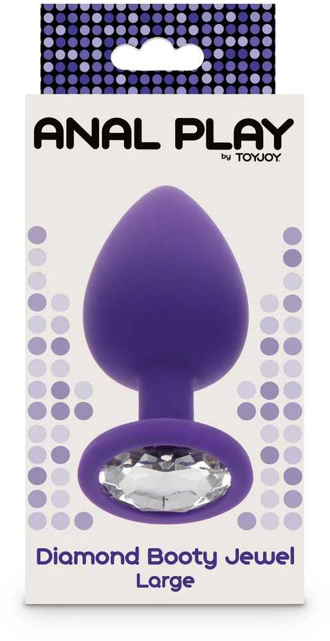 Toyjoy violetinis analinis kamštis su deimantu