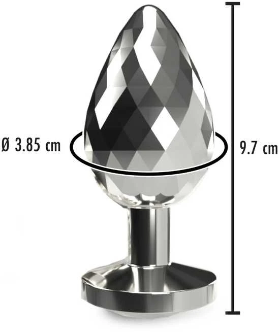 Analinis kamštis Toyjoy Disco Diamond su matmenimis