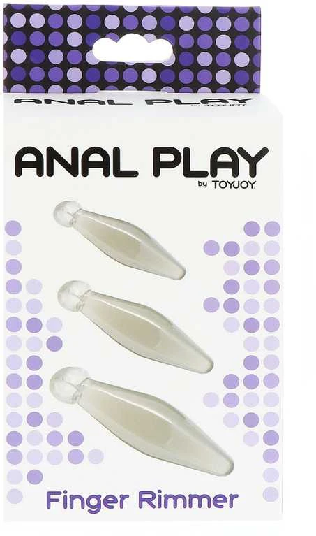 TOYJOY Trys analiniai kištukai su piršto kilpa sekso komlektas