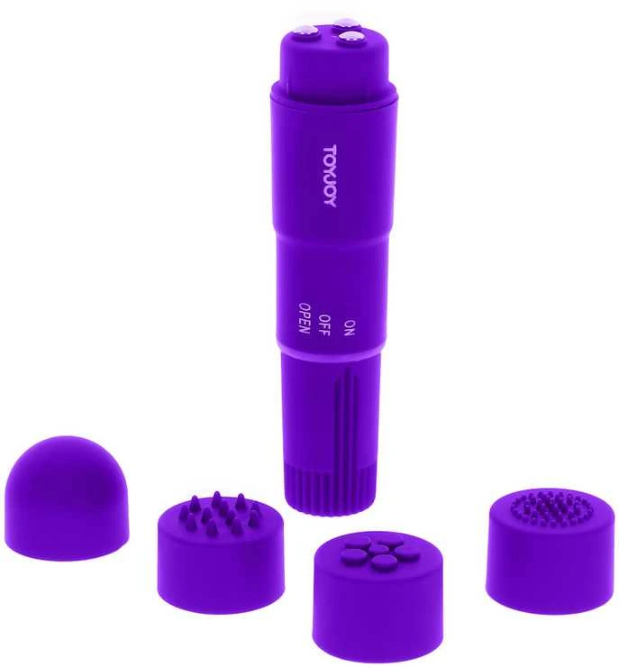 Toy joy TOYJOY Stimuliatorius, intymus klitorio masažuoklis, 4 priedai