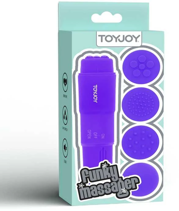 Toy joy TOYJOY Stimuliatorius, intymus klitorio masažuoklis, 4 priedai