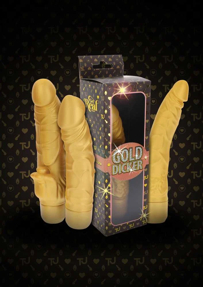 Get Real TOYJOY Originalus Gold Dicker vibratorius