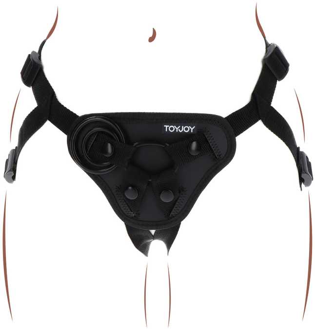 Get Real Strap-On Harness Juodas