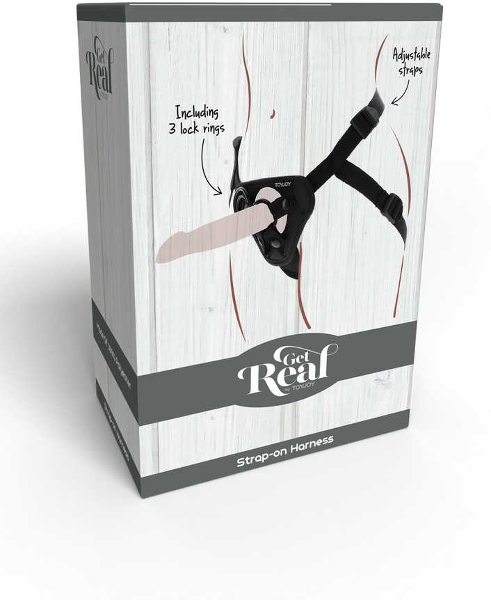 Get Real Strap-On Harness Juodas