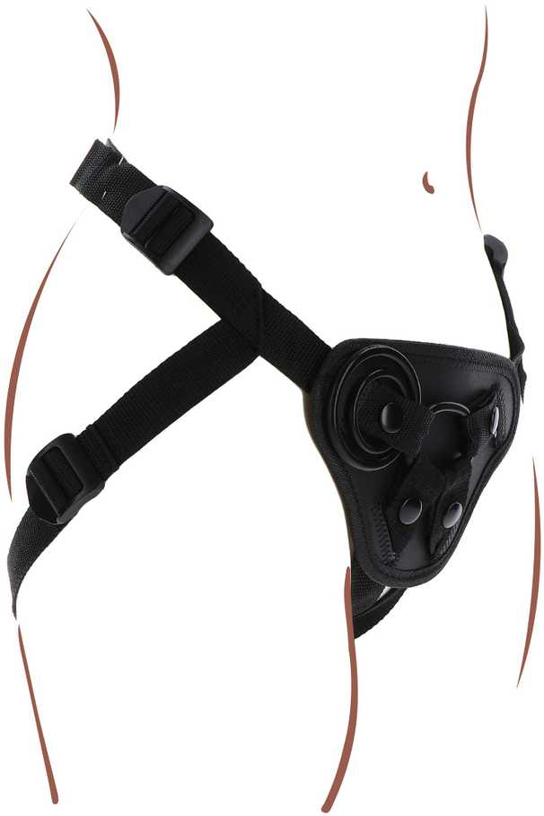 Get Real Strap-On Harness Juodas