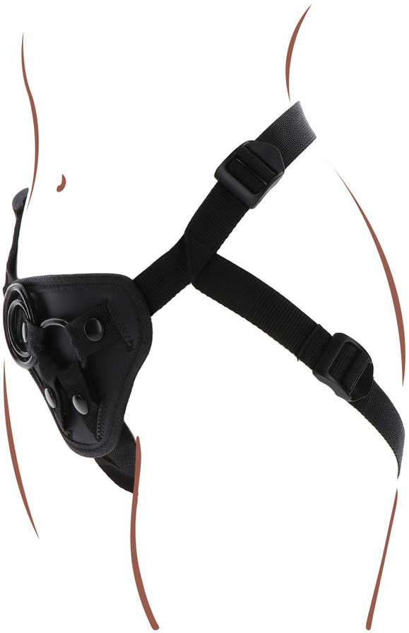 Get Real Strap-On Harness Juodas