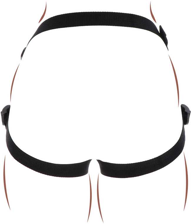 Get Real Strap-On Harness Juodas