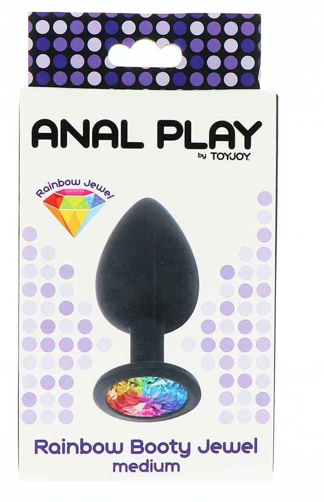 TOYJOY Rainbow analinis kamštis su kristalu