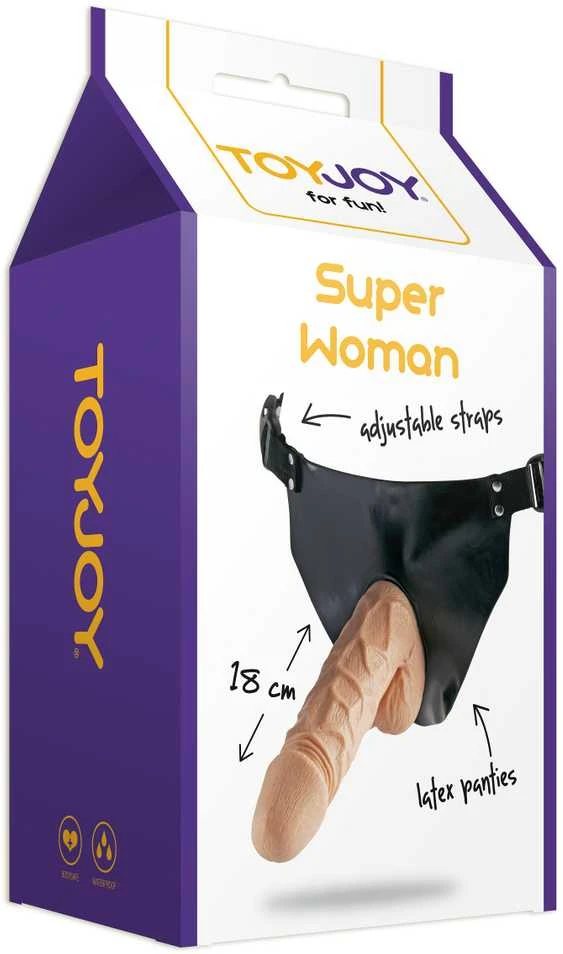 TOYJOY Trumpikės su dildo narys strapon petnešos varpos 18cm