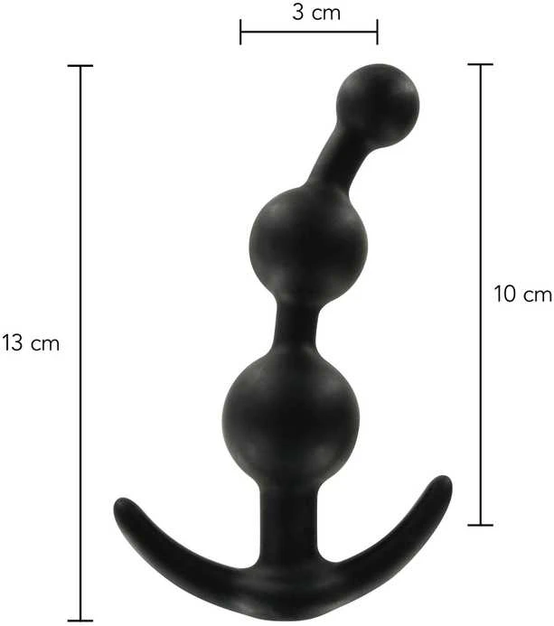 Analinis kištukas su rutuliukais – 13 cm dydžio schema